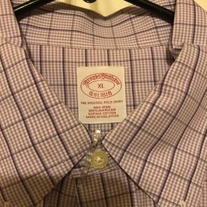 Brooms Brothers Long sleeve Grey/Navy plaid shirt